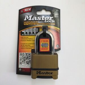 Master Lock‎ Choose Your Own Cobination Padlock M175XDLF Boron Carbide 4-Digit